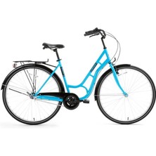 Bisan Ambıance Kadın Şehir Bisikleti 51CM V 28 Jant 3 Vites Mavi Siyah