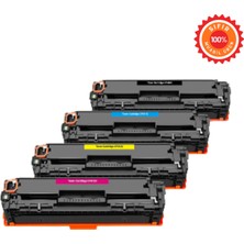 Drl Premium CF410A-CF411A-CF412A-CF413/ CRG-046] 4'lü Set (Siyah, Mavi, Sarı, Kırmızı) - Hp M452 M477 Canon MF732 MF735 Uyumlu  Muadil Toner