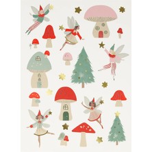 Meri Meri - Christmas Fairy Sticker Sheet - Yeni Yıl Perileri Çıkartma