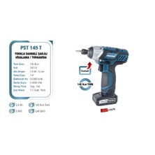 Proter Pst 145 T 18 V 2.0 Ah 145 N.m Tork Li-Ion Şarjılı Darbeli Vidalama P1EA105