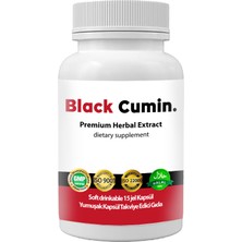 Black Cumin - Soğuk Sıkım Siyah Kimyon Tohumu Yağı ve Nigella Sativa Tohumlu 15 Soft Jel Kapsül