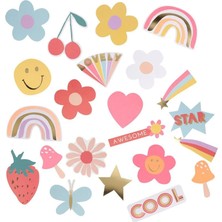Meri Meri - Die-Cut Happy Sticker - 25 Adet