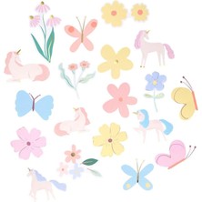 Meri Meri - Die-Cut Unicorn Sticker - 25 Adet