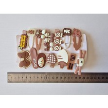 Hobi Kafe 14'lü Kahve Tonları Pens ve Çıt Çıt Toka Seti