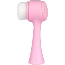 Çift Taraflı Arındırıcı Yüz Temizleme Fırçası Pembe