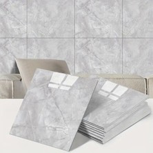 Osense Gri Mermer Desen Duvar Sticker (30X30)