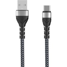 Heptek İletişim Siyah Bax Type - C USB Kablo 1m