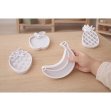 Montessori Meyve Temalı Duyusal Aktivite Seti – Elma, Muz, Çilek, Ananas (4’lü)