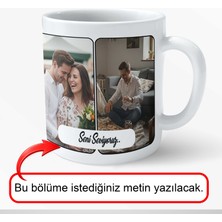 Tasarım Limanı Babalar Gününe Özel Kolaj Tasarımlı Kupa