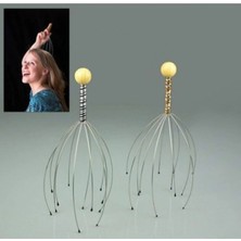 2 Adet Bokoma Kafa Masaj Aleti Boyun Baş Saç Deri Kaşıma Teli Anti Stres Telli Masaj Alet