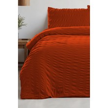 Noctiluca Noira %100 Pamuk Penye Bürümcük Nefes Alan Çift Kişilik Nevresim Seti | Yorgan Kılıf ve Yastık Kılıf