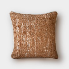 Lidoma Home "amber" Dokulu Kırlent Kılıfı - 45X45 - Turuncu