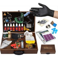 2 Makineli Bond Çantalı Dövme Makinesi Seti Full - Chevy