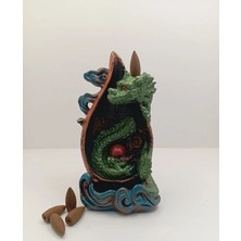 Tedi Sanat Ejderha Geri Akış Şelale  ( 10 ADET TÜTSÜ HEDİYELİ )  Tütsülük Buhurdanlık