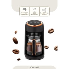 Sinbo SCM-2985 Türk Kahve Makinesi - Rose Gold  – Cam Cezveli, Taşma Önleyici Sensörlü