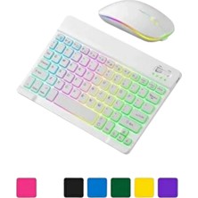 İlk El Grup Bluetooth Klavye Mouse Seti Aydınlatmalı Türkçe Q Ergonomik Tasarım