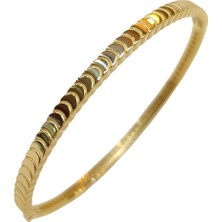 Genel Hilal Kelepçe Bilezik 14 Ayar Altın Hd Videolu