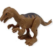 Kurmalı Dinazor Figürleri 20 cm - Asaurus - Kahverengi