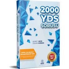 2000 YDS Sorusu Akın Publishing Mesleki Hazırlık Kitabı Ahmet Akın Yazarlı 544 Sayfa