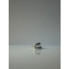 Theory Jewelry Luna Minimalist Kıkırdak Küpesi - Gümüş Renk