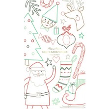 Meri Meri - Christmas Colour In Activity Tablecloth - Yeni Yıl Aktivite Masa Örtüsü