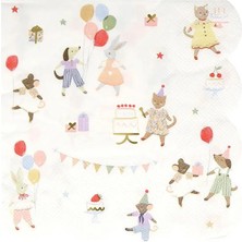 Meri Meri - Animal Friends Peçete - L - 16 Adet
