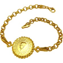 Genel Dorika Toplu Çeyrekli Altınlı Bileklik 22 Ayar Altın Hd Videolu