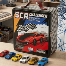 Sarkap Home Kilitli ve Deri Kulplu Metal Araba Saklama Kutusu