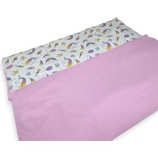 Özgürce Çocuk Yorganı 100X120 cm Pembe Unicorn Kılıflı, Yumuşak ve Rahat Kullanım