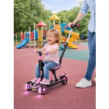 Nunu Coolwheels 3’ü 1 Arada Çocuk Scooter | Oturaklı | Ebeveyn Kontrollü | 3 Teker | Kasklı