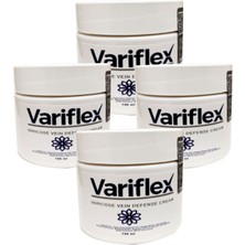 Variflex Varicose Vein Defense Krem 150 ml 4 Adet Selülit Giderici Etkili Bacak Kremi Unisex