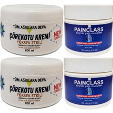 Çörekotu Çörek Otu Kremi White Box 2 Adet 200 ml + 2 Adet Painclass Kuyruk Yağı Kremi 150 ml / Krem Seti