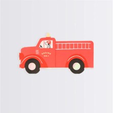 Meri Meri - Fire Truck Napkins - İtfaiye Kamyonu Peçete - 16'lı