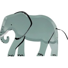 Meri Meri - Elephant Plates - Fil Tabaklar - 8'li