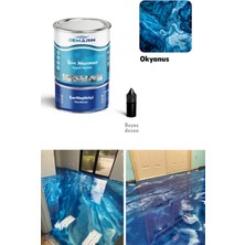 Demarin Solventsiz - Kokusuz Sıvı Mermer, Liquid Marble (Tezgah, Zemin Boyası) Natural Seri