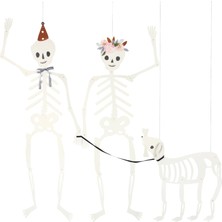 Meri Meri - Giant Jointed Skeletons - Dev Iskelet Dekorlar (3'lü)