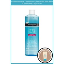 Neutrogena Yüz temizleme suyu & hydro boost üç etkili micellar water 400ml & Aveeno Baby Losyon 15 ml