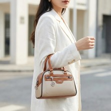 Nas Bag Kadın Mini El ve Çapraz Çanta Kum Taba Kahve Victoria