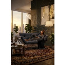 AVYNA Luxoys™ Mekanizmalı Yataklı Ikili Kanepe – Katlanır Koltuk ve Kolları Açılabilen Modern Çekyat | Füme