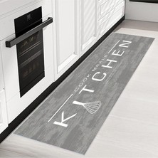 Leaf Shop Home Dijital Baskı Yıkanabilir Kaymaz Taban Mutfak Halısı RVG2051-SD521 80X150 cm