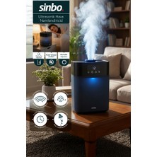Sinbo SAH-6119 Ultrasonik Hava Nemlendirici - Siyah | Sessiz Çalışma, Şık Siyah Tasarım