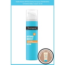 Neutrogena Hydro Boost SPF50 Güneş Koruyucu Nemlendirici & Aveeno Baby Losyon 15 ml