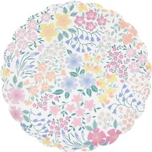 Meri Meri - Cottage Garden Tabaklar - M - 8 Adet