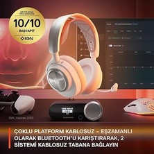 Leaf Shop Arctis Nova Pro Wireless Multi-Platform Gaming Kulaklık, Birinci Sınıf Hi-Fi Ses Sürücüleri, Aktif Gürültü Giderme, Clearcast Gen2 Mikrofon, Pc, Ps5, Ps4, Switch, Mobil, Kablosuz