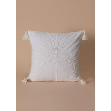 The Mia Püsküllü Kırlent Krem 45X45CM