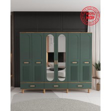 T&B Pera 6 Kapaklı Çekmeceli Gardırop - Tamamı Mdf