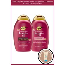 Ogx Kırılma Karşıtı Keratin Oil Kırılma Karşıtı Şampuan + Conditioner & Aveeno Baby Losyon 15 ml