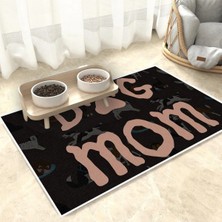 Kedi ve Köpek Mama Altlıgı Evcil Hayvan Beslenme Matı(Dog Mom)2 Kolay Temizlenir Yıkanabilir