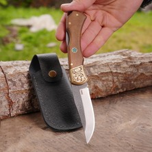 Köse Mehmet Katlanır Model - 20 cm - N690 Çelik - Ceviz Sap