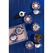 Leaf Shop Porselen Zeugma 6 Kişilik 12 Parça Çay Takımı 11004, 220 ml